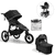 Kinderwagen Summit X3 Mid night  Black inclusief Deluxe 2 reiswieg en weerbescherming