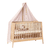Himmelgestell für Linea Babybett Buche