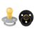 Chupete Colour Cloud/ Black 18 meses, 2 uds.