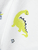 Bright Wild Lime Dino sleep overall White