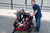 Kinderfahrradanhänger Outback mit Babysitz rot/schwarz