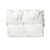 Spannbettlaken für Babybett 2er-Pack snow