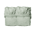 Drap housse pour lit junior sage green 70x140 cm lot de 2
