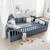 Bodenbett Little Flo mattblau 120 x 200 cm