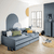 Bodenbett Little Flo mattblau 120 x 200 cm Test Seal