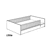 Bodenbett Little Flo cashmere beige 140 x 200 cm