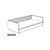 Bodenbett Little Flo cashmere beige 140 x 200 cm