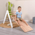 Kletterleiter und Rutsche Littlefoot 2-in-1 für Lernturm und Kletterdreieck beige lackiert