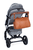 Wickeltasche Mommy Club Signatur Simili Leder braun