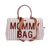 Mommy Bag Wickeltasche Streifen Nude Terracotta