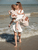Mommy Bag Wickeltasche Streifen Nude Terracotta