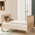 Babybett Mila+Ben Naturholz cashmere beige Test Seal