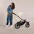 Black AVI SPIN kinderwagen Mist Grijs