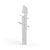 Click Highchair & Fold 4 in 1 All White