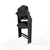 Pack chaise haute enfant Click & Fold 3en1 Stunning Black bois