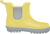 Botas de lluvia de media caña amarillo liso