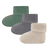 Chaussettes bébé pack de 3 unies beige/gris/vert