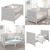 Cuna combinada EASY SLEEP 70 x 140 gris natural