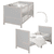Cuna combinada EASY SLEEP 70 x 140 gris natural