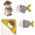 Cape de bain enfant gant jouet de bain Theo loutre grand
