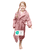 Peignoir de bain enfant rose 45x75 cm