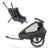 Kinderfahrradanhänger Kidgoo 1 Steel Grey mit Babyschale dunkelgrau 2023