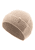 Bonnet tricoté enveloppe sand