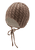 Strickmütze Zopfmuster beige