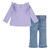 Levi's Kids Zestaw koszulka i dżinsy dla małych dziewczynek
