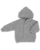 Babyjacke mit Kapuze Hellgrau melange