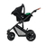 PRIME Kinderwagen 2 3in1 MINK PRO Venezian Black