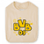 BVB Lätzchen 2er-Set off-white/dunkelgrau