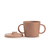 Tasse enfant poignées couvercle soft terracotta 200 ml