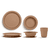 Servies 3-delig, soft terracotta