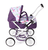 BAYER CHIC 2000 mini barnvagn "SMARTY", lila