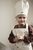 Grembiule e cappello da cuoco  con ricamo GOTS