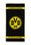 BVB embleem douche handdoek 70 x 140 cm