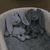 Lapidou Kuscheltier Hase mit Schal, blau