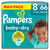 Pampers Pieluszki Baby-Dry, rozmiar 8, 17+kg, opakowanie maxi (1 x 66 pieluszek)