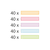 FUN BOX Pastel Mix - 200 Bausteine in 5 Farben