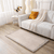 Tappeto di velluto per bambini 80 x 150 cm, beige
