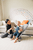Babywippe Mira Stella Grey Mélange NUR BUNDLE