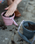 - Faltbarer Eimer und Schaufel Dusty Rose