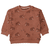 Sweater met koperdessin