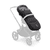 Kinderwagen Fox 5 mit Liegewanne und Sitz Black/Midnight Black inklusive gratis Fußsack und Höhenadapter