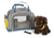 Hund mit Tasche und Pflege-Set