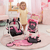 Design Buggy Set, noir/rose
