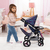 Design Zwillings-Puppenwagen Twin Star, blau
