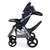 Design Zwillings-Puppenwagen Twin Star, blau