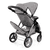 Design Zwillings-Puppenwagen Twin Star, grau